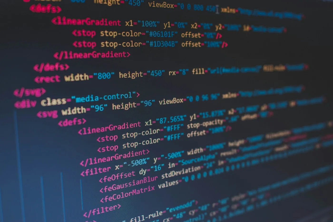 Source code displayed on a computer monitor.